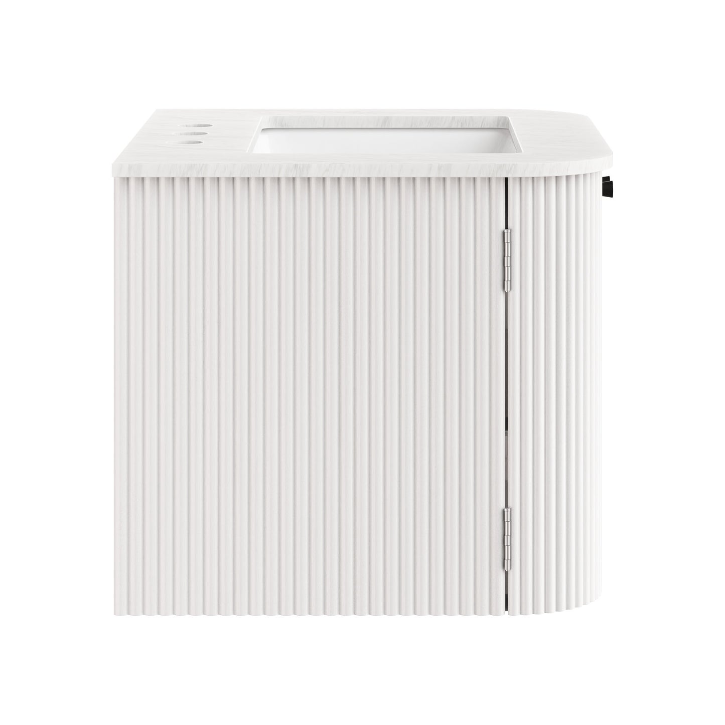 Modway - Zia 24" Wall-Mount Bathroom Vanity with Marble Sink by Modway  Bathroom Vanities Ivory - EEI-7162-IVO