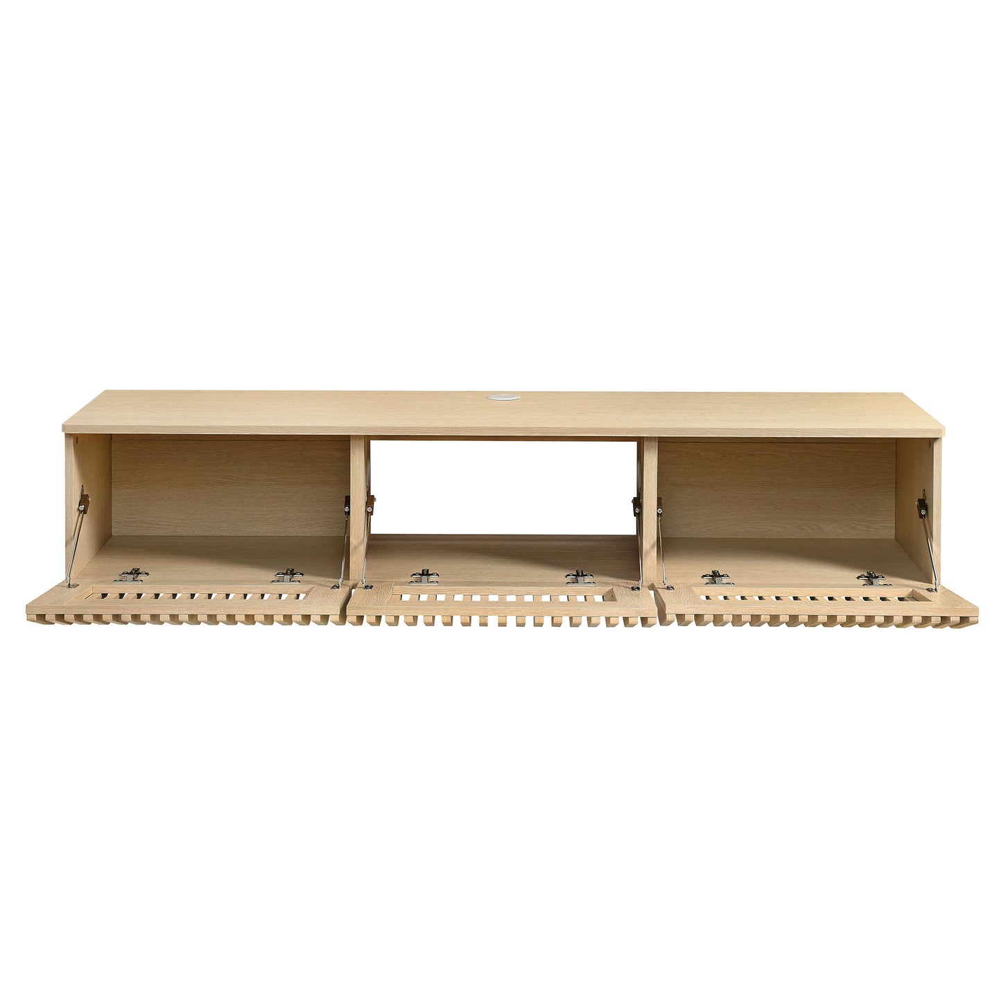 Modway - Vaughn 64" Wall Mount TV Stand by Modway  Living Room Decor Gray - EEI-7164-ASH