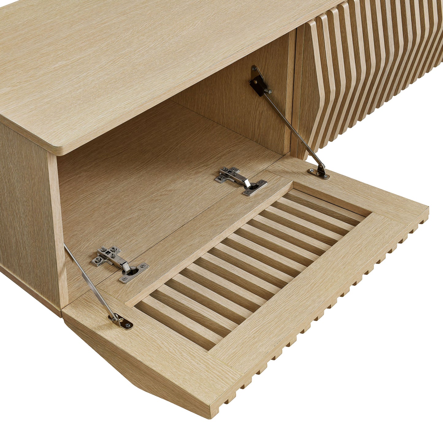 Modway - Vaughn 64" Wall Mount TV Stand by Modway  Living Room Decor Gray - EEI-7164-ASH