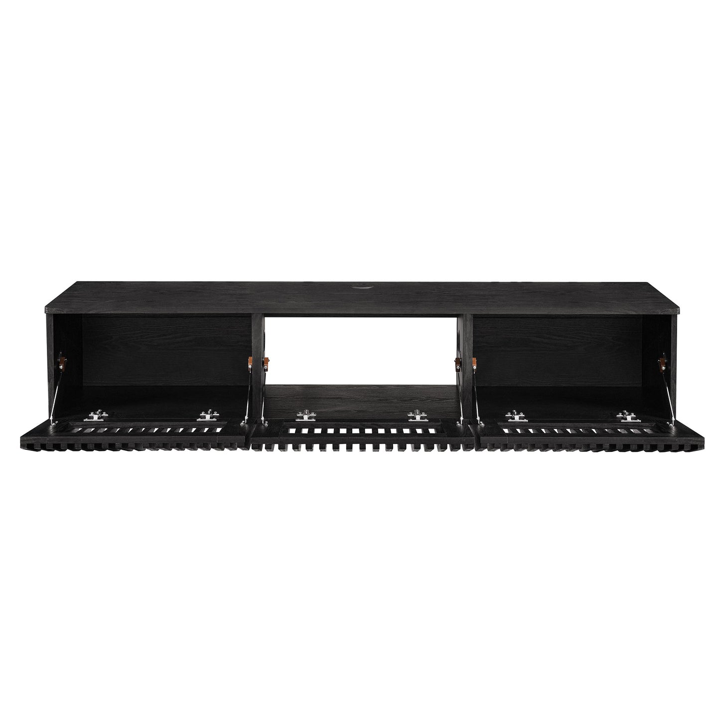 Modway - Vaughn 64" Wall Mount TV Stand by Modway  Living Room Decor Black - EEI-7164-BLK