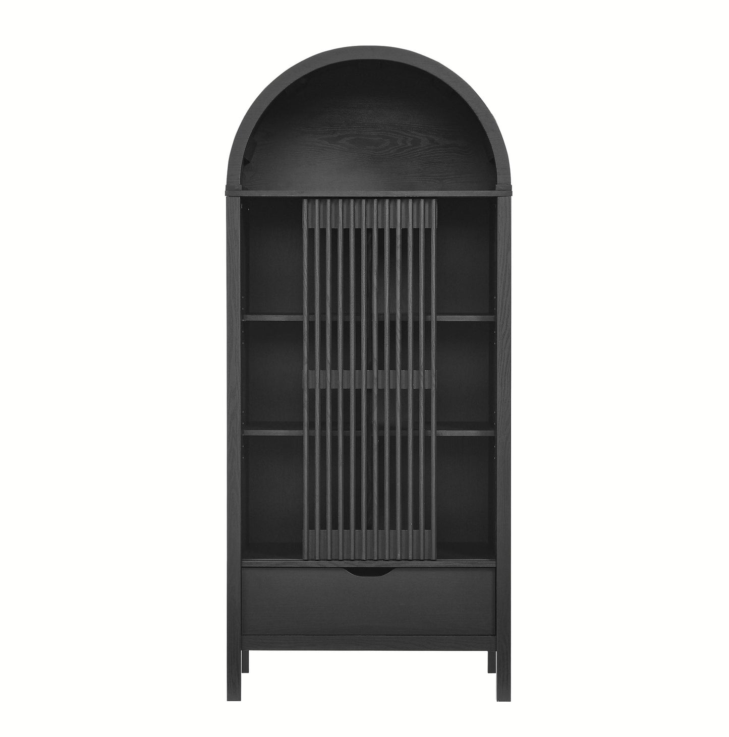 Modway - Vaughn 71" Arched Storage Display Cabinet by Modway  Living Room Decor Black - EEI-7167-BLK