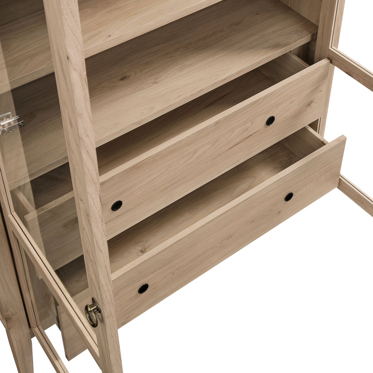 Modway - Nolan 74" Tall Wide Arched Storage Display Cabinet by Modway  Living Room Decor Brown - EEI-7168-LOA