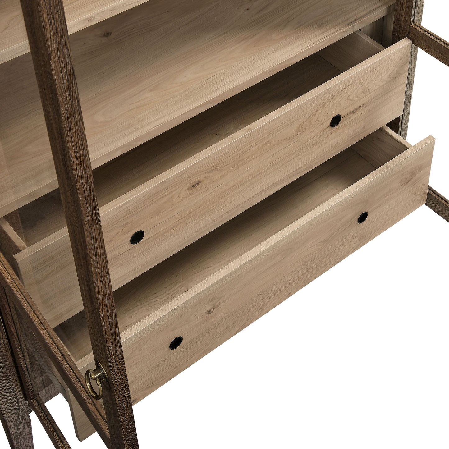 Modway - Nolan 74" Tall Wide Arched Storage Display Cabinet by Modway  Living Room Decor Brown - EEI-7168-WAL-LOA