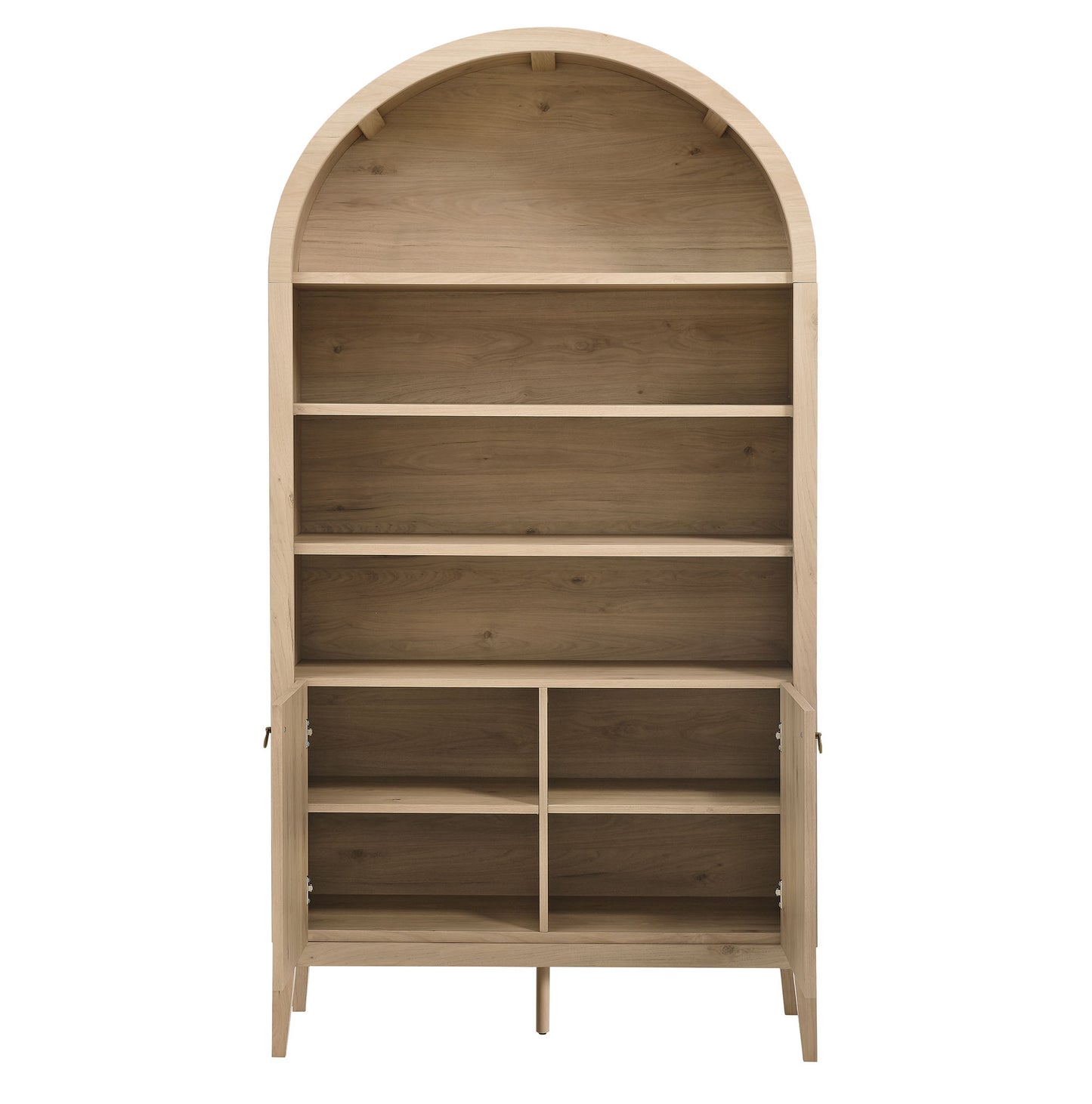 Modway - Nolan 74" Tall Wide Arched Storage Display Cabinet Bookshelf by Modway  Living Room Decor Brown - EEI-7169-LOA