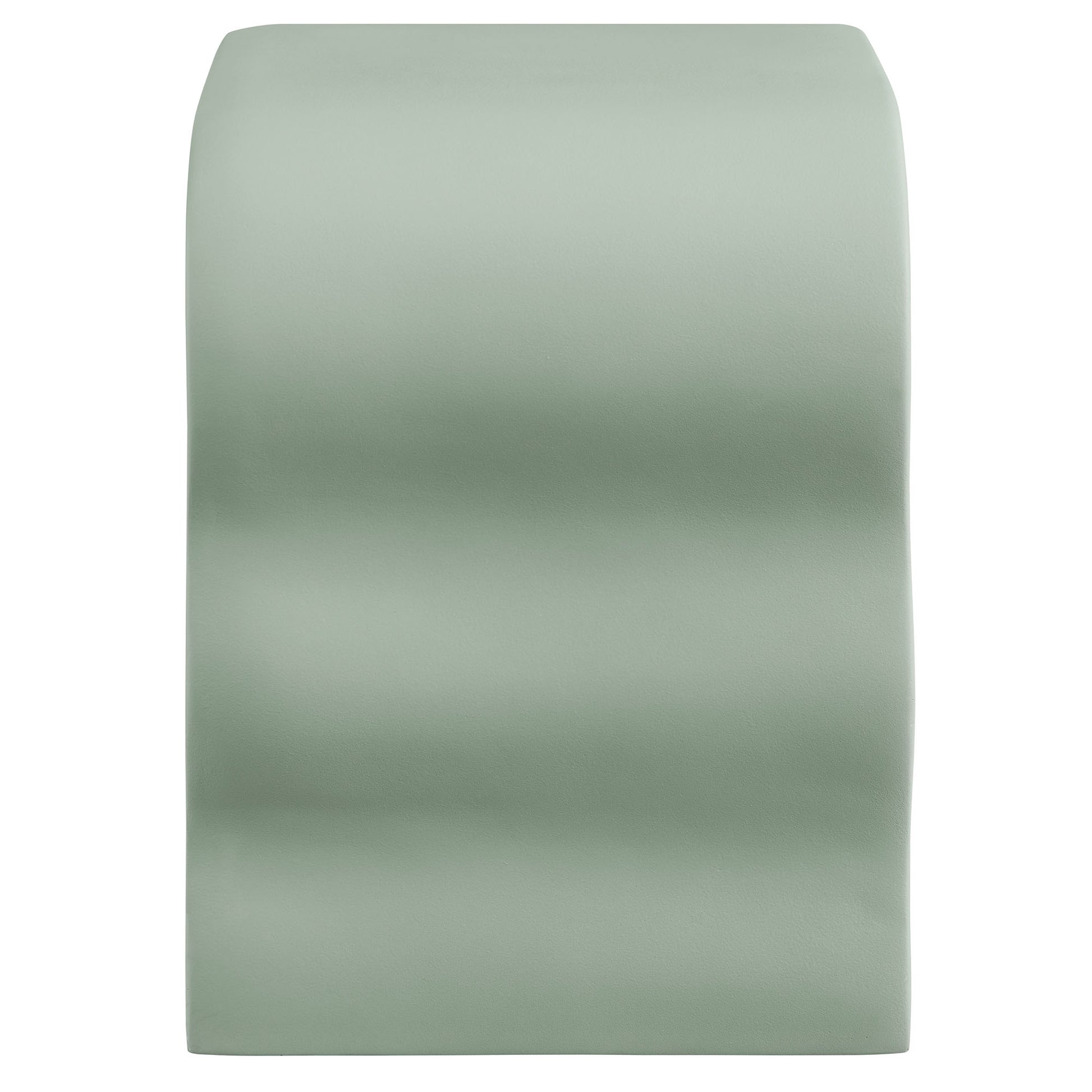 Sage green squiggle side table.