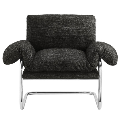 Modway - Ansel Boucle Fabric Accent Chair by Modway  Living Room Sofas and Armchairs Gray - EEI-7180-CHA