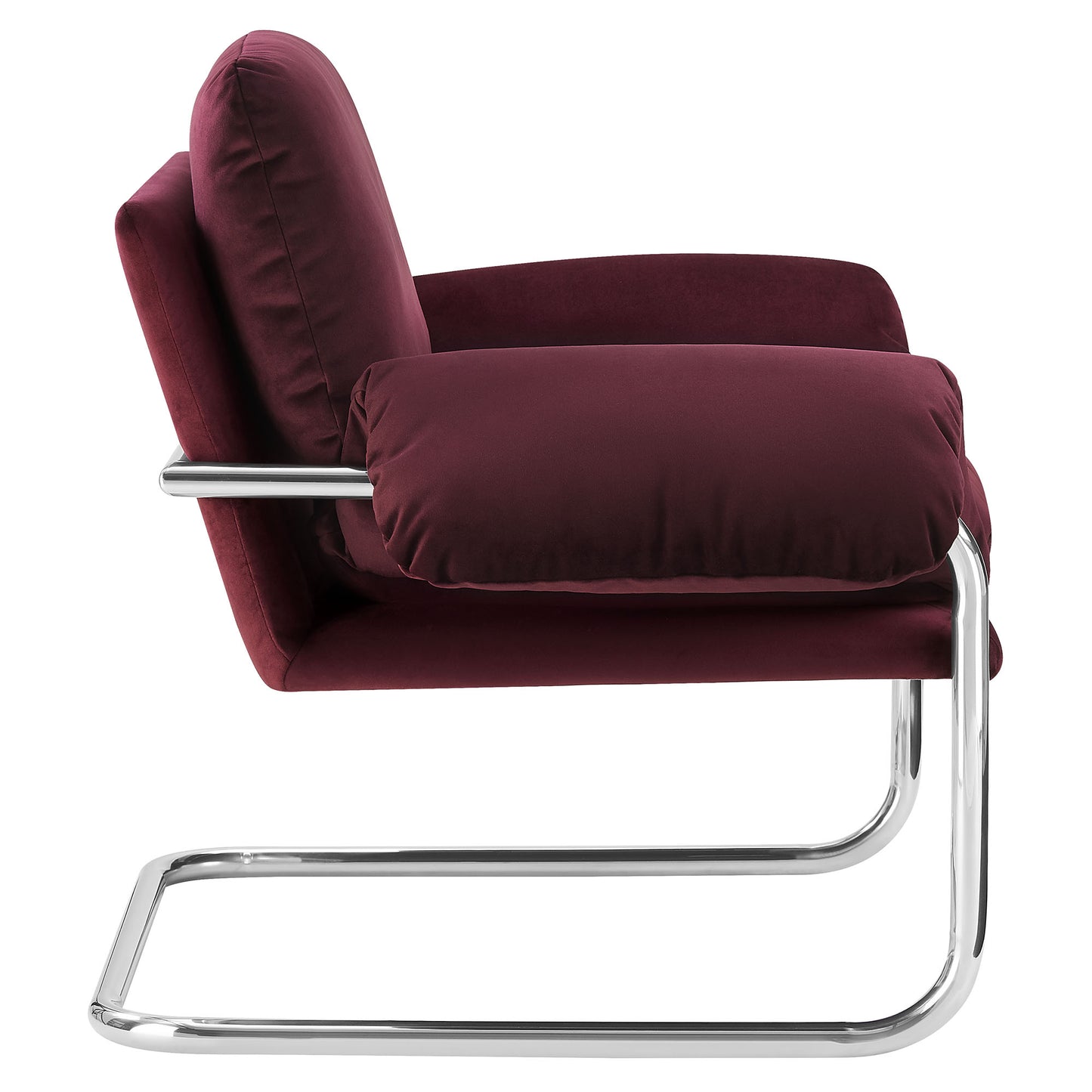 Modway - Ansel Performance Velvet Accent Chair by Modway  Living Room Sofas and Armchairs Red - EEI-7181-MUL