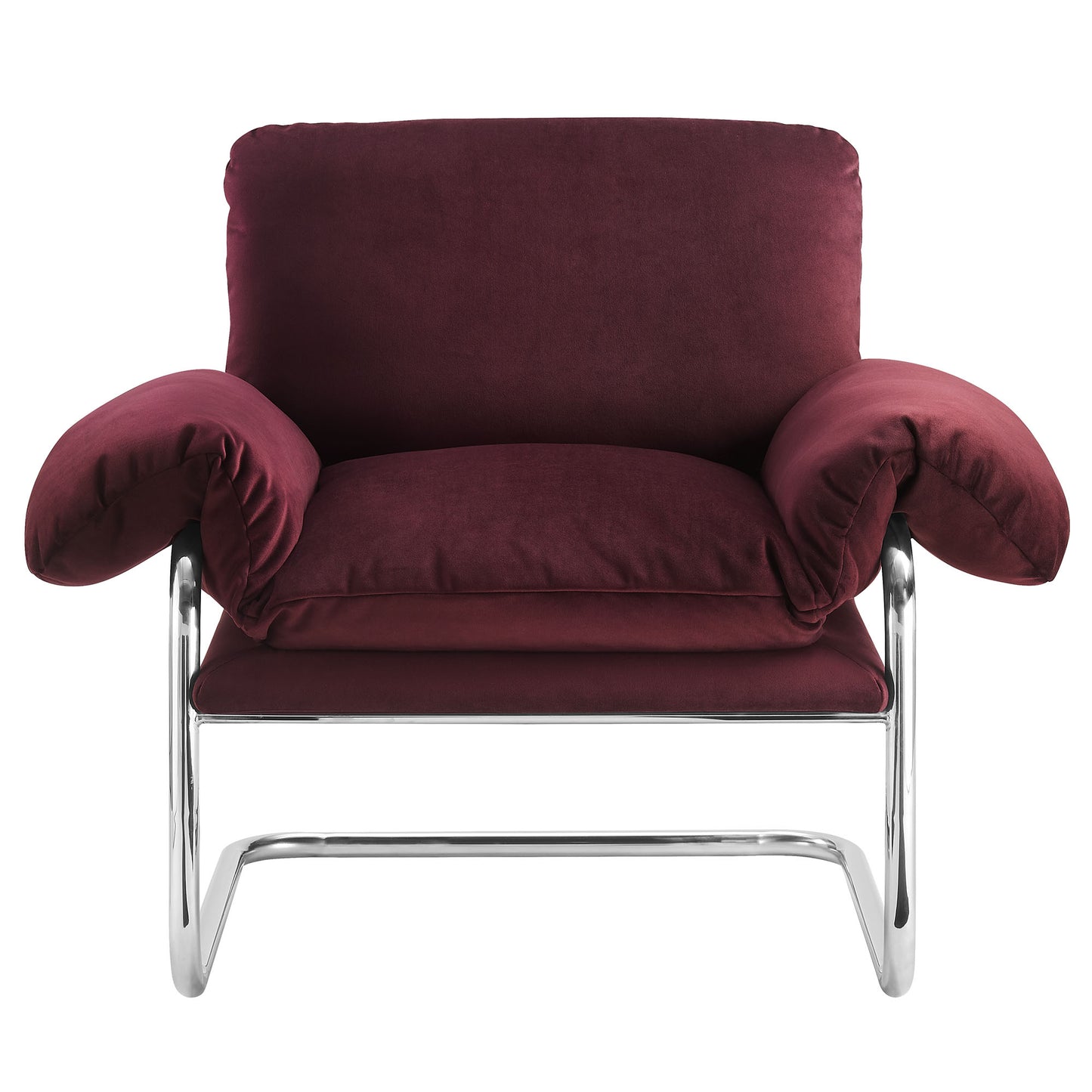 Modway - Ansel Performance Velvet Accent Chair by Modway  Living Room Sofas and Armchairs Red - EEI-7181-MUL