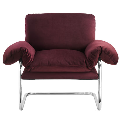 Modway - Ansel Performance Velvet Accent Chair by Modway  Living Room Sofas and Armchairs Red - EEI-7181-MUL