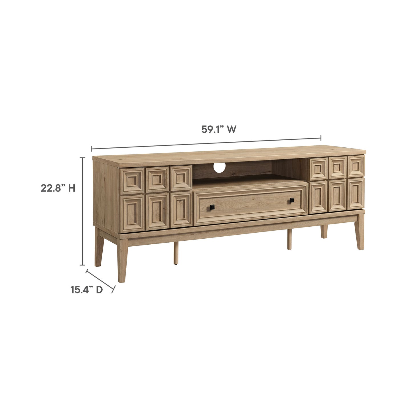 Modway - Samos 59" TV Stand by Modway  Living Room Decor Brown - EEI-7182-LOA