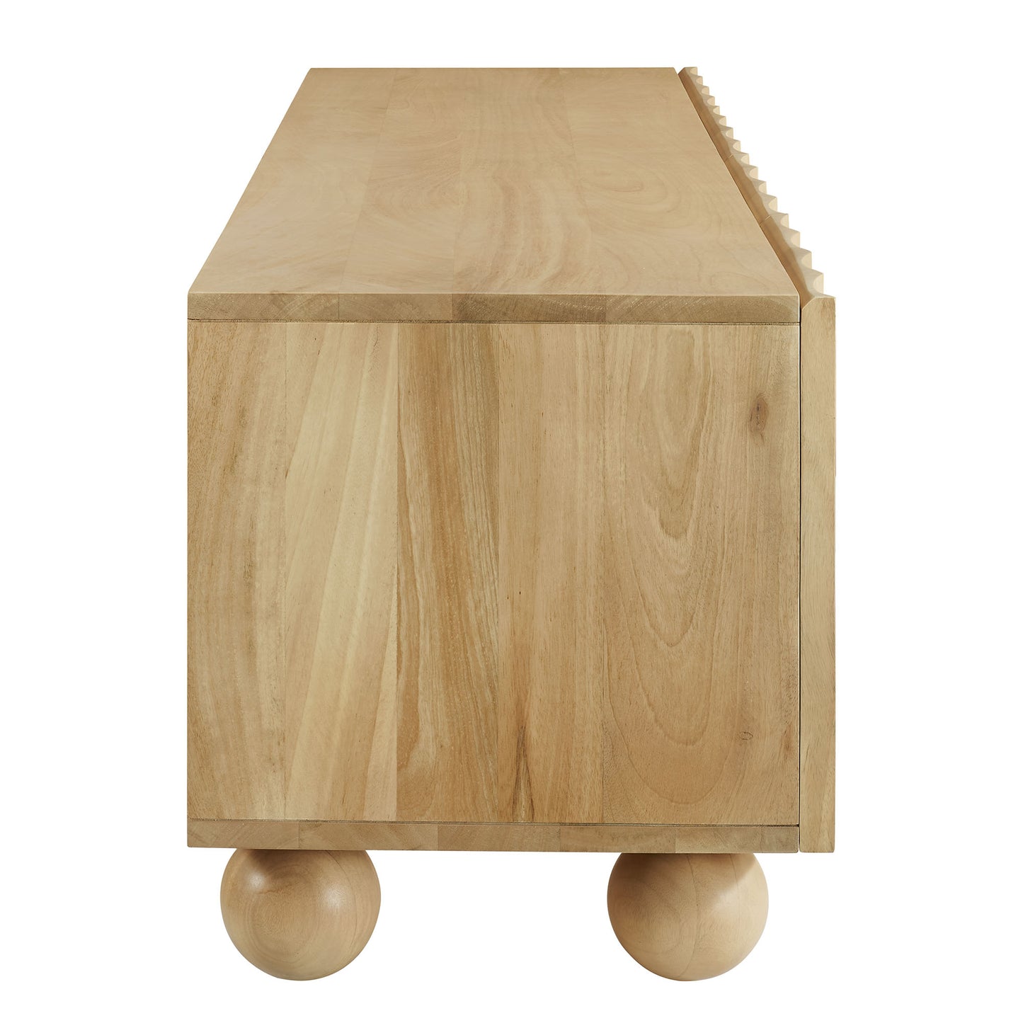 Modway - Sorren Scalloped 71" Wood TV Stand by Modway  Living Room Decor Brown - EEI-7184-NAT