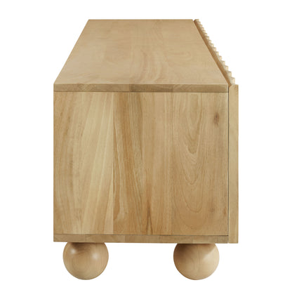 Modway - Sorren Scalloped 71" Wood TV Stand by Modway  Living Room Decor Brown - EEI-7184-NAT