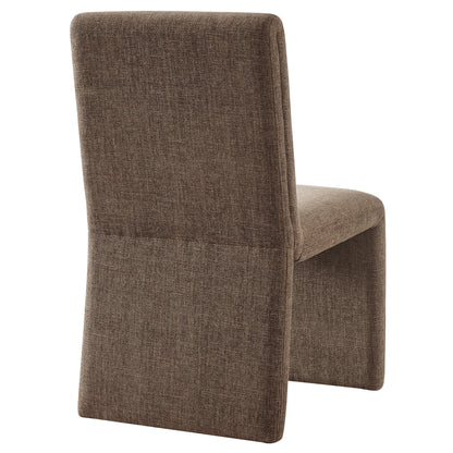 Modway - Emory Fabric Upholstered Dining Side Chair by Modway  Bar and Dining Dining Chairs Brown - EEI-7185-MOC