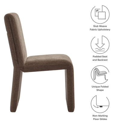 Modway - Emory Fabric Upholstered Dining Side Chair by Modway  Bar and Dining Dining Chairs Brown - EEI-7185-MOC