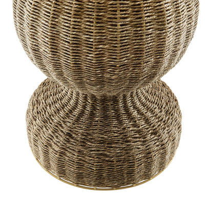 Modway - Zale 36" Marble and Seagrass Dining Table by Modway  Bar and Dining Bar and Dining Tables White - EEI-7195-WHI-NAT