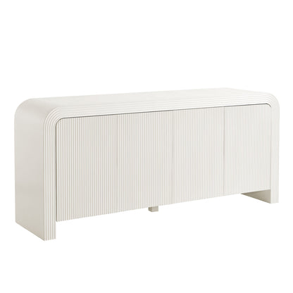Modway - Waterflute 70" Fluted Sideboard Cabinet by Modway  Living Room Decor White - EEI-7198-IVO