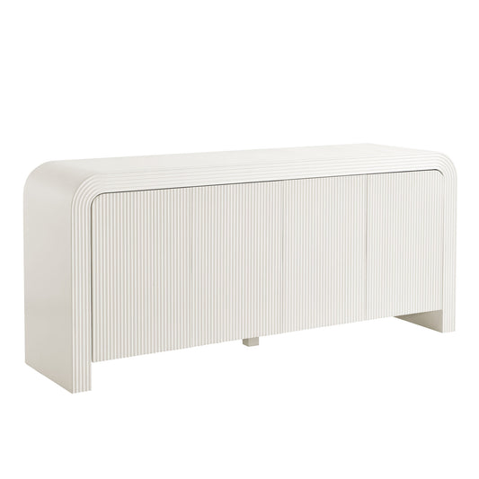 Modway - Waterflute 70" Fluted Sideboard Cabinet by Modway  Living Room Decor White - EEI-7198-IVO
