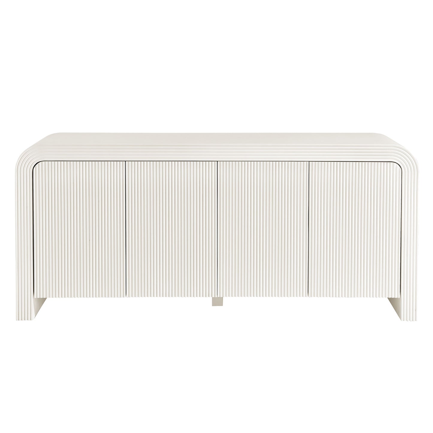 Modway - Waterflute 70" Fluted Sideboard Cabinet by Modway  Living Room Decor White - EEI-7198-IVO