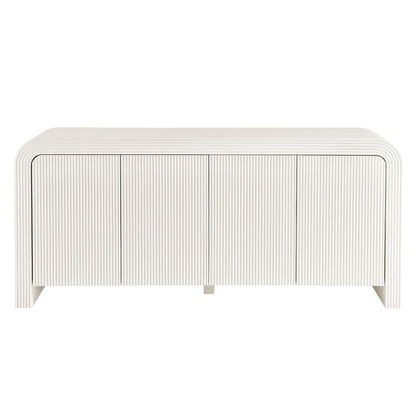 Modway - Waterflute 70" Fluted Sideboard Cabinet by Modway  Living Room Decor White - EEI-7198-IVO
