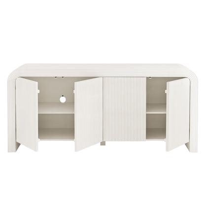 Modway - Waterflute 70" Fluted Sideboard Cabinet by Modway  Living Room Decor White - EEI-7198-IVO