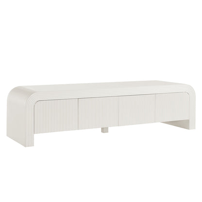 Modway - Waterflute 68" Fluted TV Stand by Modway  Living Room Decor White - EEI-7199-IVO