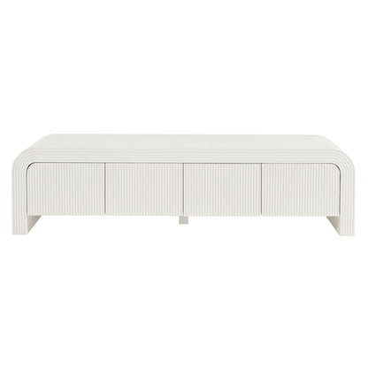 Modway - Waterflute 68" Fluted TV Stand by Modway  Living Room Decor White - EEI-7199-IVO