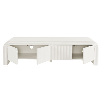 Modway - Waterflute 68" Fluted TV Stand by Modway  Living Room Decor White - EEI-7199-IVO