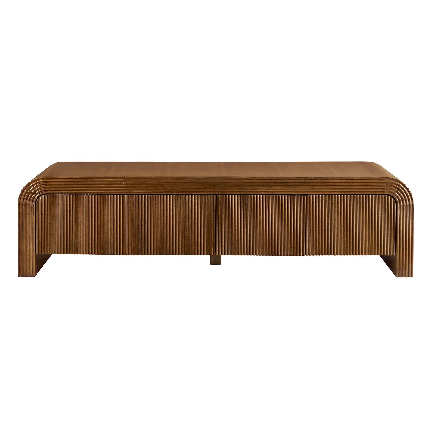 Modway - Waterflute 68" Fluted TV Stand by Modway  Living Room Decor Brown - EEI-7199-WAL