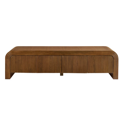 Modway - Waterflute 68" Fluted TV Stand by Modway  Living Room Decor Brown - EEI-7199-WAL