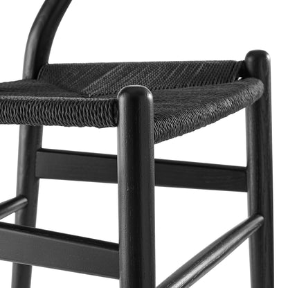 Modway - Amish 29" Wood Dining Chair by Modway  Bar and Dining Dining Chairs Black - EEI-7200-BLK-BLK