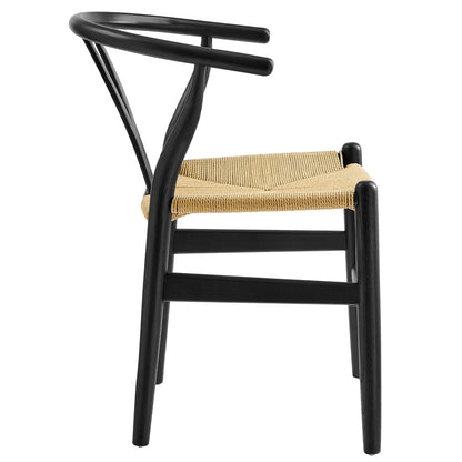 Modway - Amish 29" Wood Dining Chair by Modway  Bar and Dining Dining Chairs Black - EEI-7200-BLK
