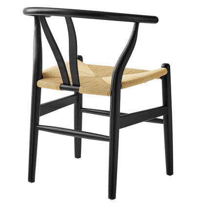 Modway - Amish 29" Wood Dining Chair by Modway  Bar and Dining Dining Chairs Black - EEI-7200-BLK