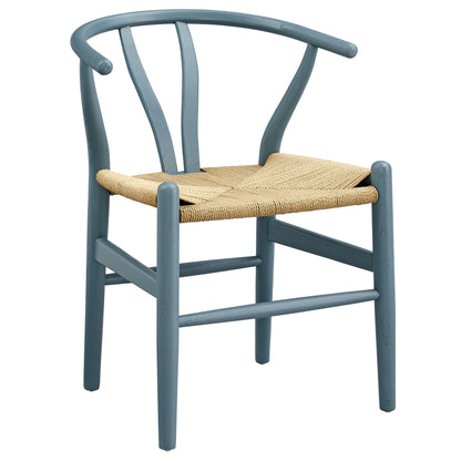 Modway - Amish 29" Wood Dining Chair by Modway Bar and Dining Dining Chairs Harbor Blue - EEI-7200-HAR