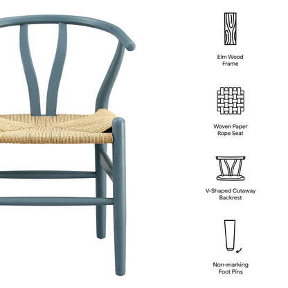 Modway - Amish 29" Wood Dining Chair by Modway Bar and Dining Dining Chairs Harbor Blue - EEI-7200-HAR