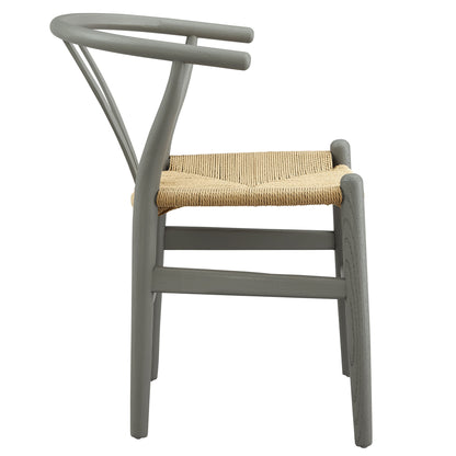 Modway - Amish 29" Wood Dining Chair by Modway Bar and Dining Dining Chairs Light Gray - EEI-7200-LGR