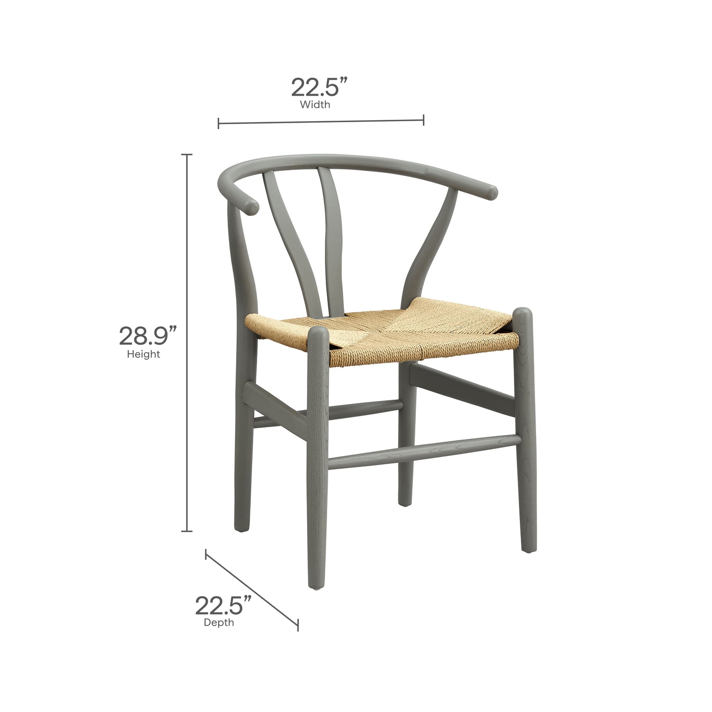 Modway - Amish 29" Wood Dining Chair by Modway Bar and Dining Dining Chairs Light Gray - EEI-7200-LGR