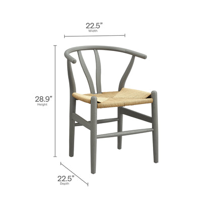 Modway - Amish 29" Wood Dining Chair by Modway Bar and Dining Dining Chairs Light Gray - EEI-7200-LGR