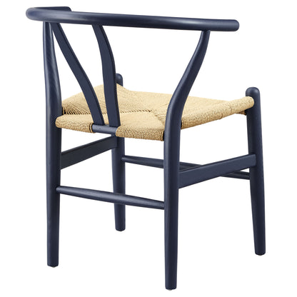 Modway - Amish 29" Wood Dining Chair by Modway Bar and Dining Dining Chairs Midnight - EEI-7200-MID