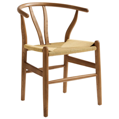 Modway - Amish 29" Wood Dining Chair by Modway  Bar and Dining Dining Chairs Brown - EEI-7200-WAL