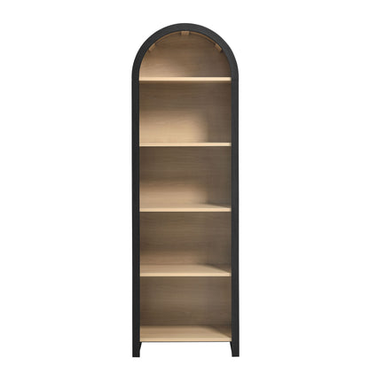 Modway - Evie Arched Narrow Bookcase Display Cabinet by Modway  Living Room Decor Black - EEI-7201-BLK-OAK