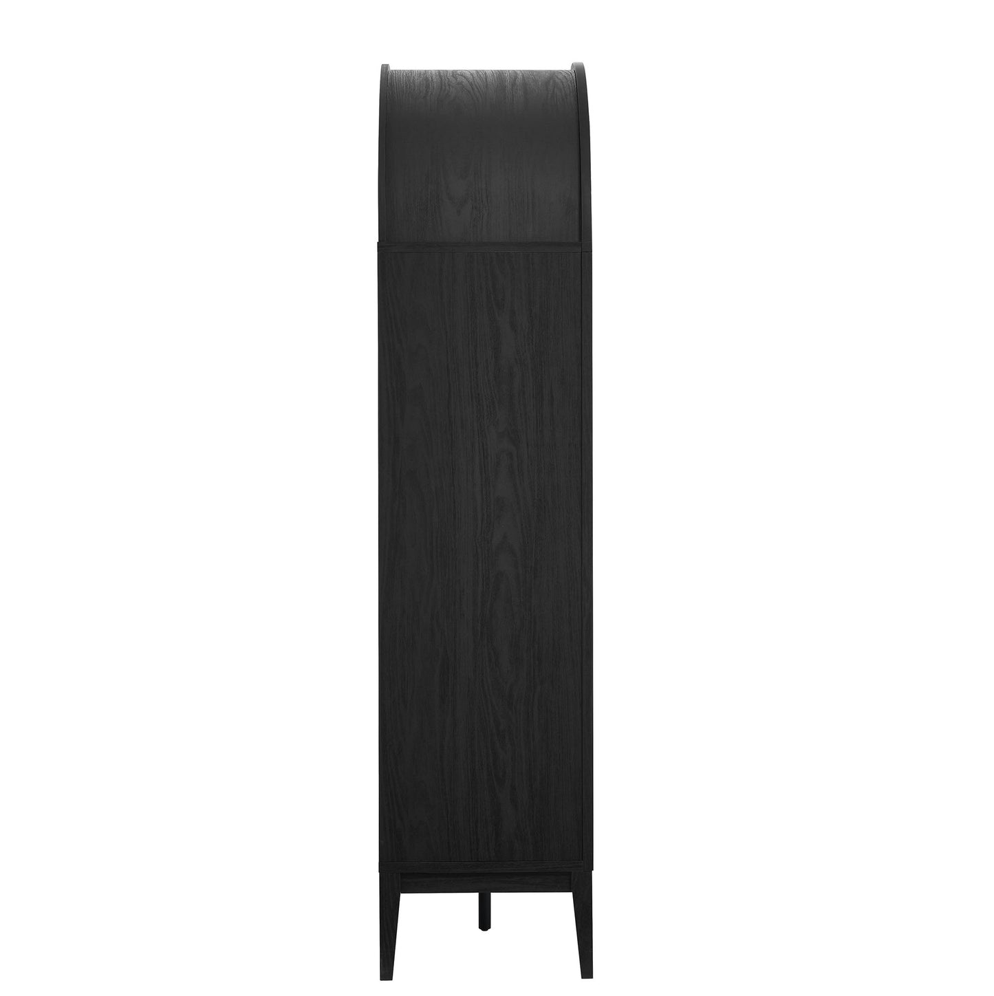Modway - Nolan Arched Bar Cabinet by Modway  Bar and Dining  Black - EEI-7203-BLK-OAK