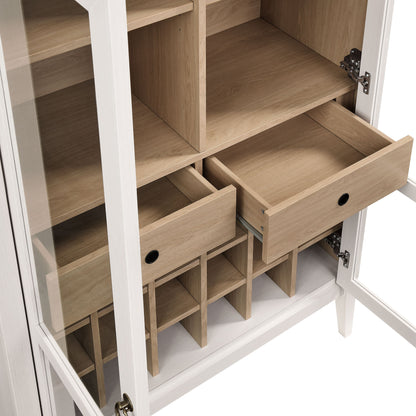 Modway - Nolan Arched Bar Cabinet by Modway  Bar and Dining  White - EEI-7203-IVO-OAK