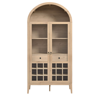 Modway - Nolan Arched Bar Cabinet by Modway  Bar and Dining  Brown - EEI-7203-LOA
