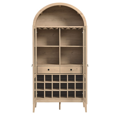 Modway - Nolan Arched Bar Cabinet by Modway  Bar and Dining  Brown - EEI-7203-LOA