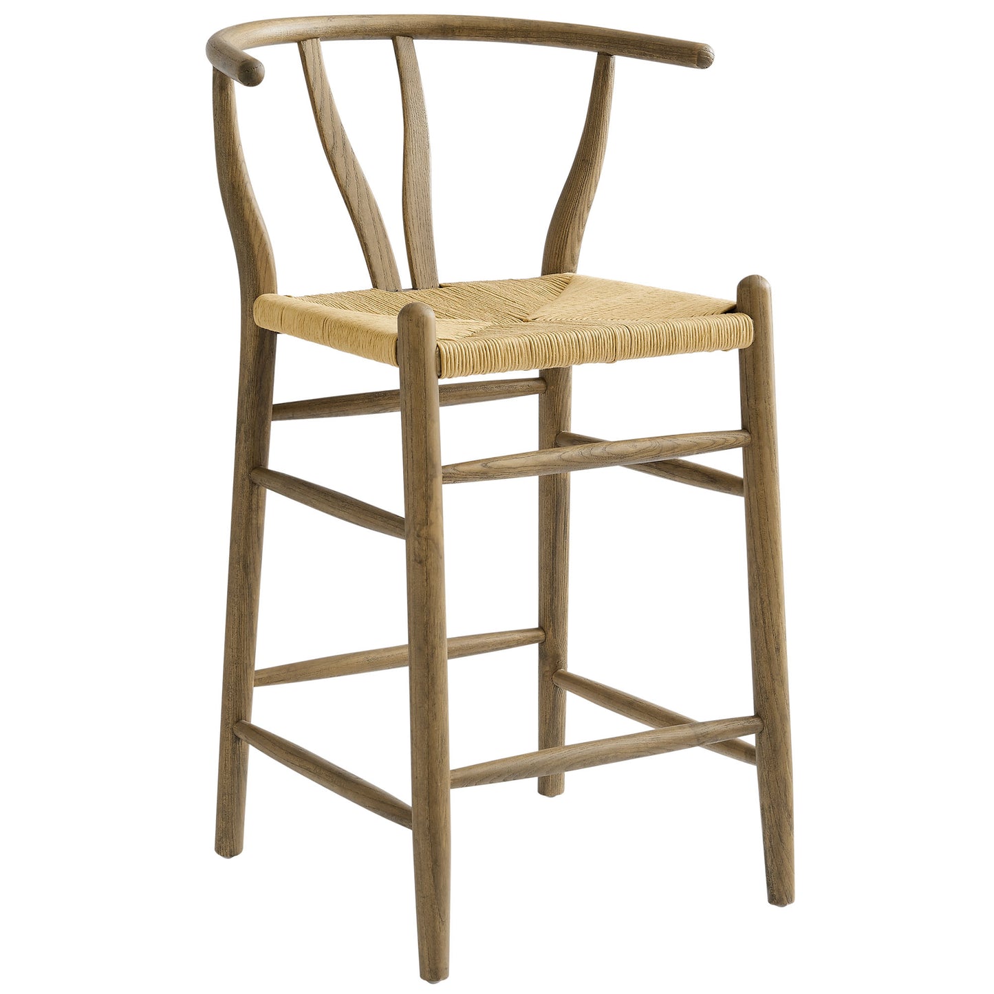 Modway - Amish Wood Counter Stool by Modway  Bar and Dining Bar and Counter Stools Gray - EEI-7206-GRY