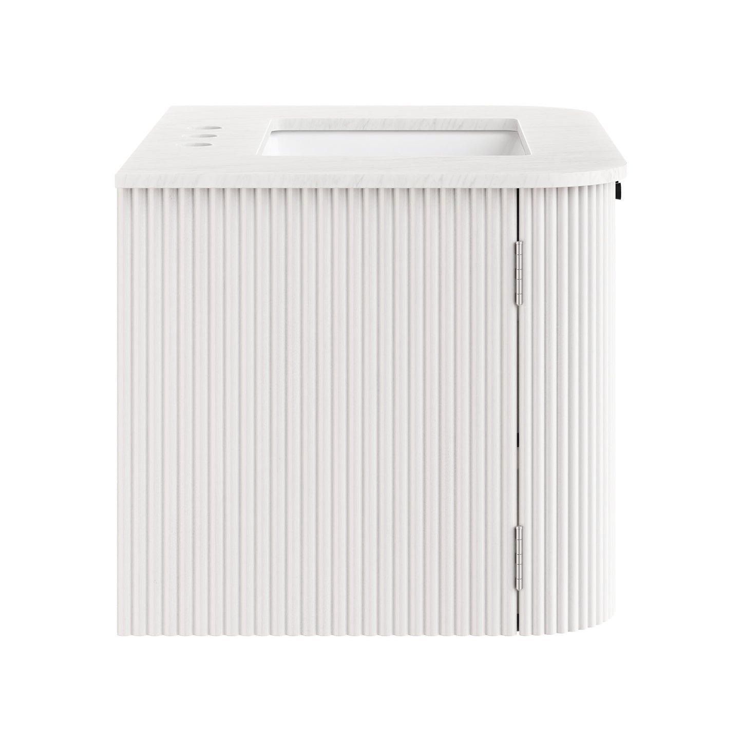 Modway - Zia 30" Wall-Mount Bathroom Vanity with Marble Sink by Modway  Bathroom Vanities White - EEI-7208-IVO