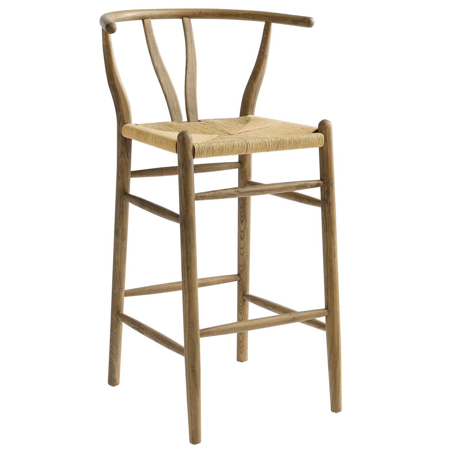 Modway - Amish Wood Bar Stool by Modway  Bar and Dining Bar and Counter Stools Gray - EEI-7210-GRY