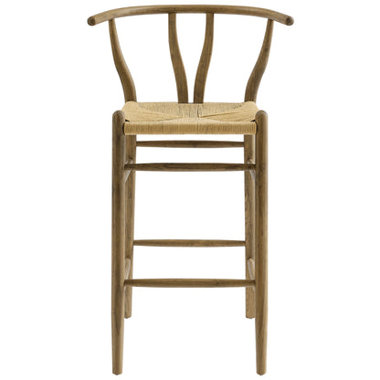 Modway - Amish Wood Bar Stool by Modway  Bar and Dining Bar and Counter Stools Gray - EEI-7210-GRY