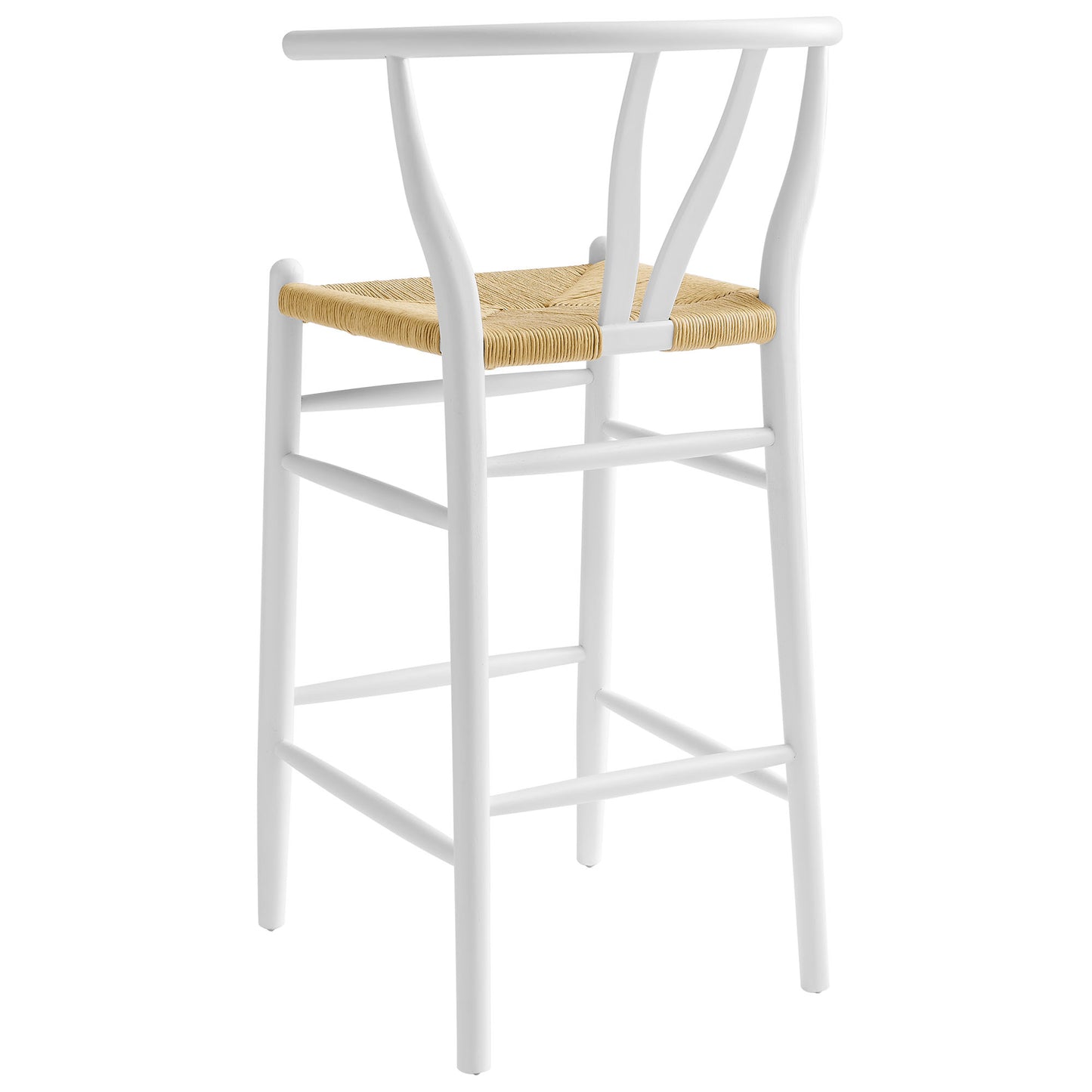 Modway - Amish Wood Bar Stool by Modway  Bar and Dining Bar and Counter Stools White - EEI-7210-WHI