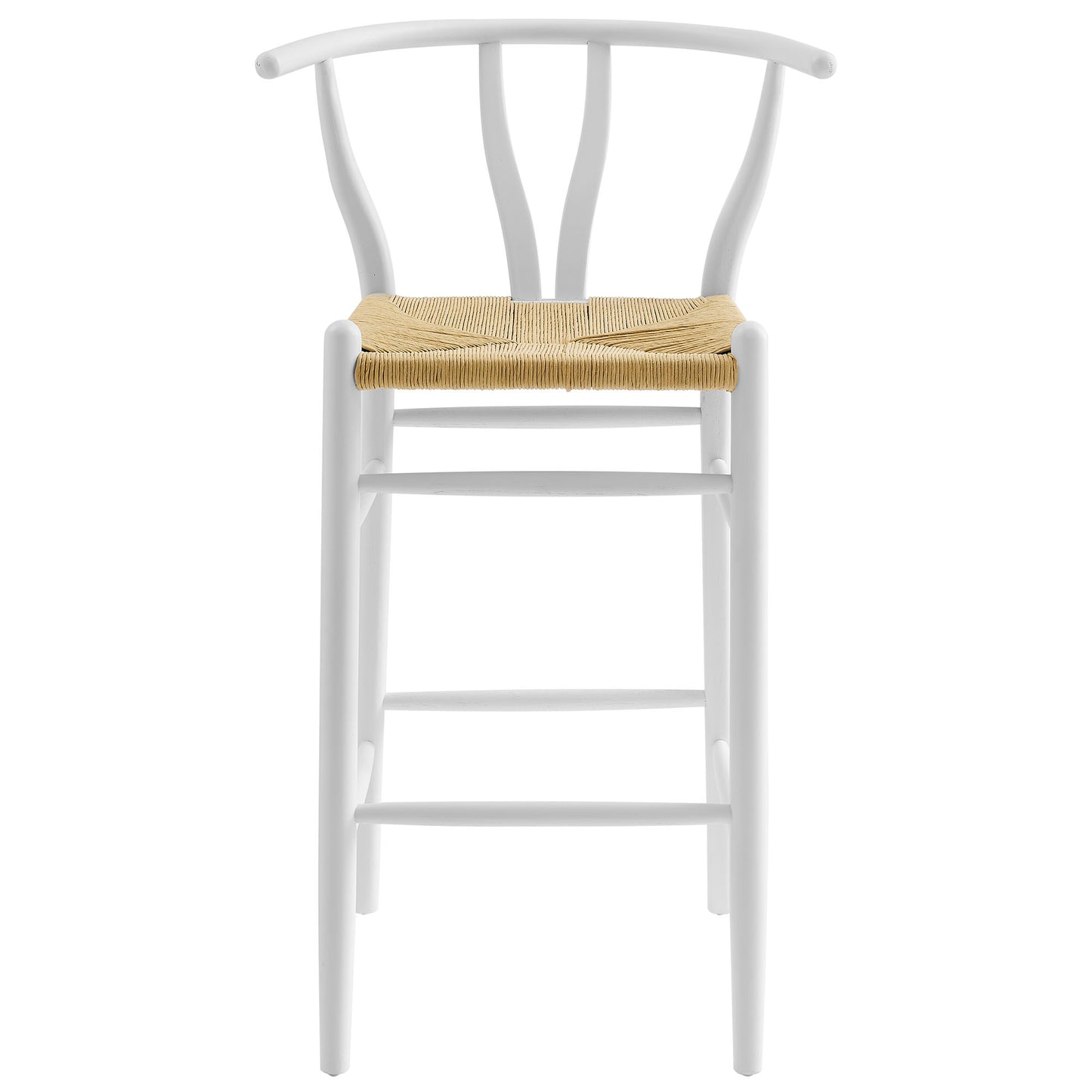 Modway - Amish Wood Bar Stool by Modway  Bar and Dining Bar and Counter Stools White - EEI-7210-WHI
